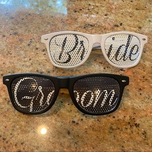 Bride and Groom Wedding Day Sunglasses